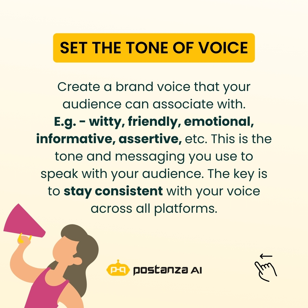 Postanza_ai's tweet photo. Your Social Media Gamechanger Blueprint! 🔥

Want to create an epic brand personality that resonates with your audience? 

With #PostanzaAI, building your brand on social media has never been easier. Create now: https://t.co/EHSfS0iBhK https://t.co/OKI89N9ENn