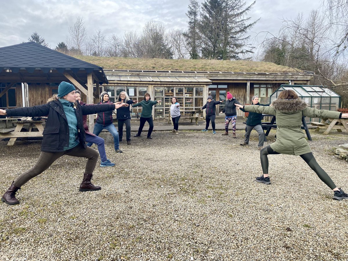 organiccentreie's tweet photo. Students of the @msletb course, staff and friends of the Organic Centre perform the warriors pose in solidarity with @Womens_Aid #WAStandStrong #Standstrong #brigidsday #StBrigidsDay #Leitrim #ireland @NorahCasey https://t.co/lumNx9iVHu https://t.co/3wz9TNBZuw