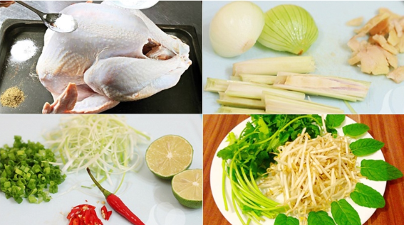 150g gà ta
300g bánh phở
50g giá đỗ
1 củ hành tây, 1 củ sả, 1 củ gừng
Hành lá, ngò, ớt, chanh
Gia vị: nước mắm, muối, hạt nêm, đường