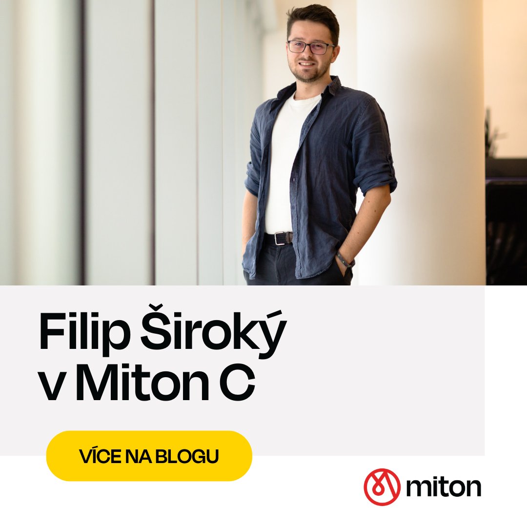 Miton (@mitoncz) on Twitter photo Když se Filip <a href="/fisiroky/">Filip Siroky</a> dostal v roce 2020 do výběru <a href="/ForbesCesko/">Forbes Česko</a> 30 pod 30, svítil u jeho jména titulek “vědec, CERN”. Optimalizoval tehdy zdroj částic pro urychlovače pomocí umělé inteligence.
Teď nastoupil do našeho krypto/web3 fondu Miton C.
Máme radost a víc jsme o tom Když se Filip <a href="/fisiroky/">Filip Siroky</a> dostal v roce 2020 do výběru <a href="/ForbesCesko/">Forbes Česko</a> 30 pod 30, svítil u jeho jména titulek “vědec, CERN”. Optimalizoval tehdy zdroj částic pro urychlovače pomocí umělé inteligence.
Teď nastoupil do našeho krypto/web3 fondu Miton C.
Máme radost a víc jsme o tom
