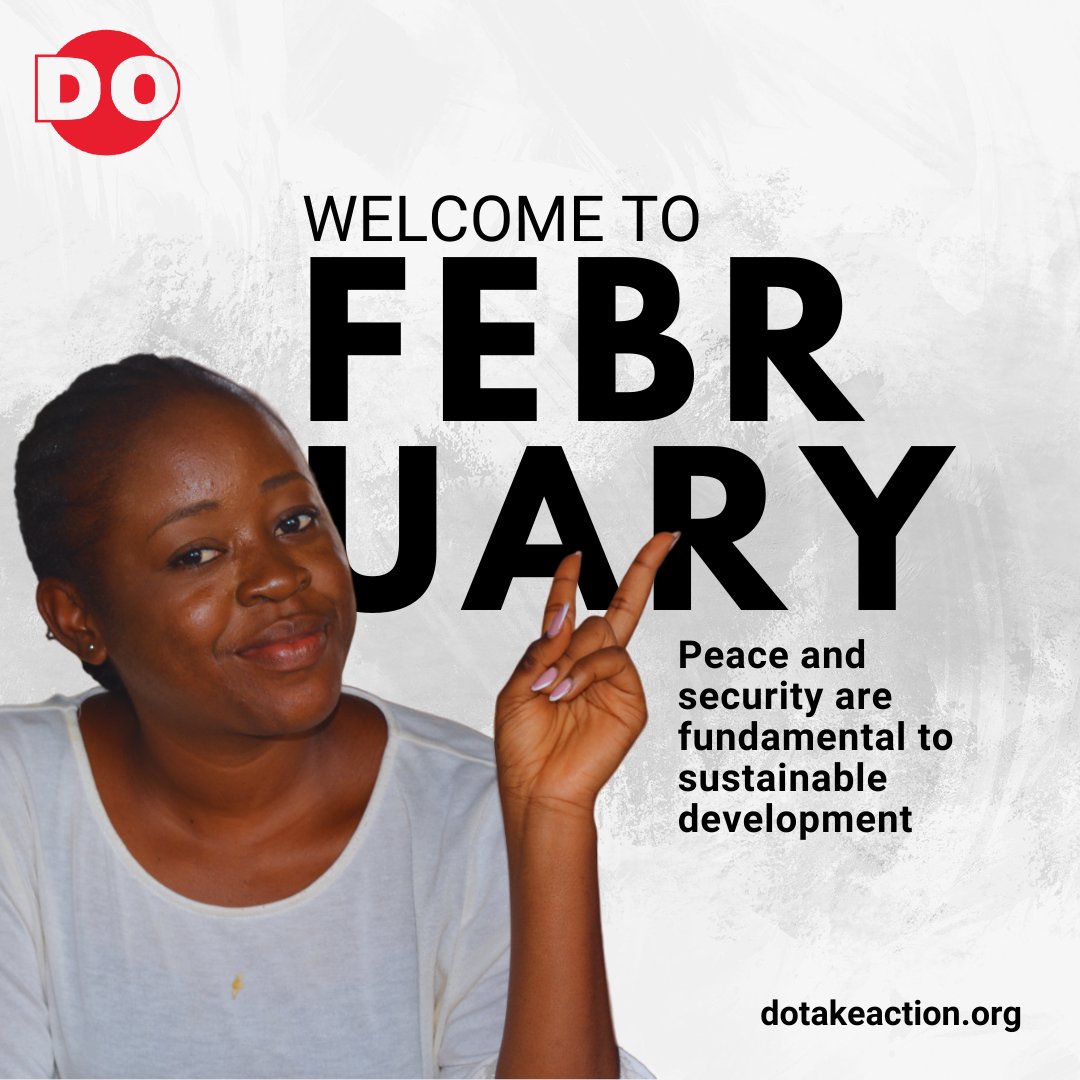 do_takeaction's tweet image. Conflict disrupts communities, diverts resources from education &amp;amp; healthcare. 

This February, let's champion peace for sustainable development. 

Welcome to February! 

#PeaceForProgress #SustainableFuture