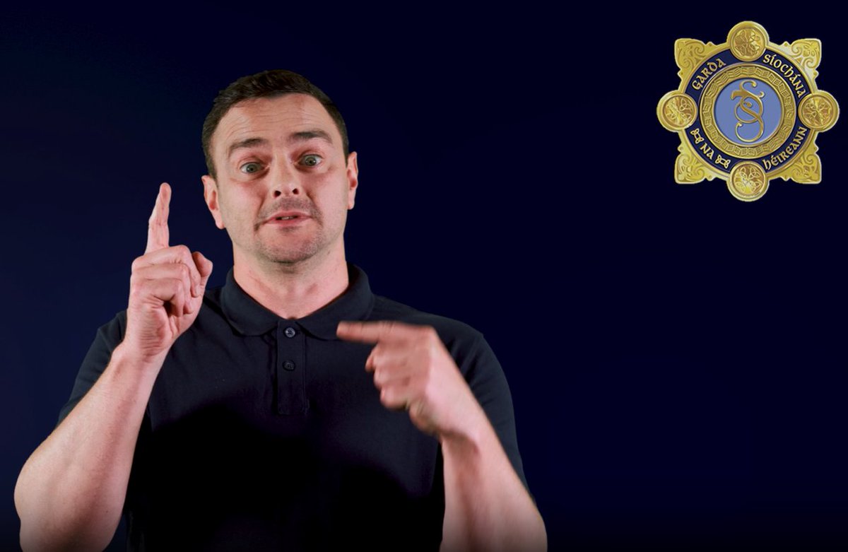 IrishDeafSoc's tweet photo. Good information to know – you should watch this #ISLvideo from @Garda explaining the word 'caution' and what it means.

ISL Video: https://t.co/h23pbdxtER https://t.co/hQ2aID4D3n