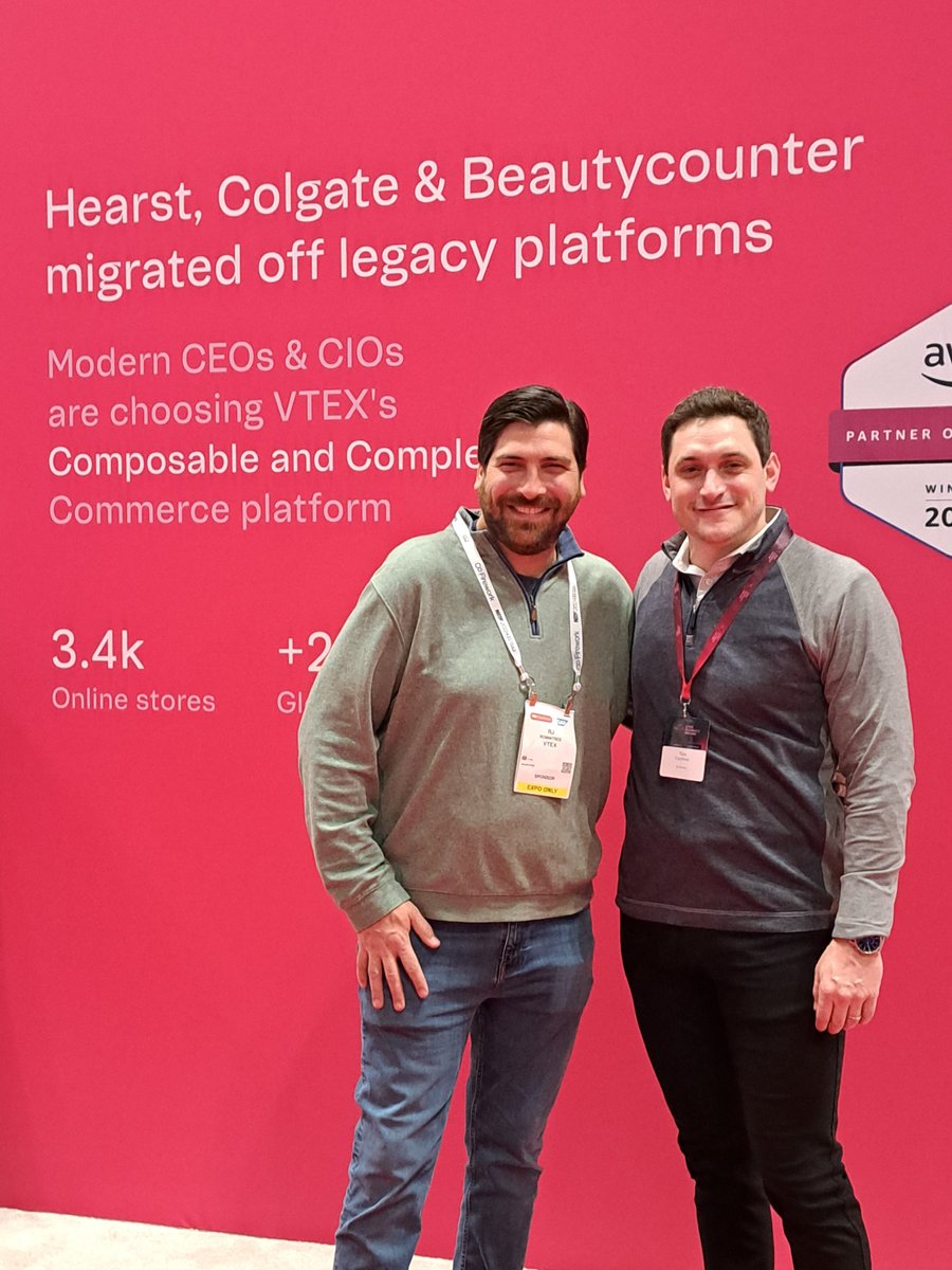 EchidnaInc's tweet image. #ThrowbackThursday with our very own Echidnites, @MikePierceTech &amp;amp; tim_cochran, living it up at NRF &amp;amp; #VTEXConnect Live! Proud sponsors of #VTEX Connect Live, we were all ears for Magic Johnson's inspiring keynote &amp;amp; came away buzzing with #NRF2024’s groundbreaking insights.