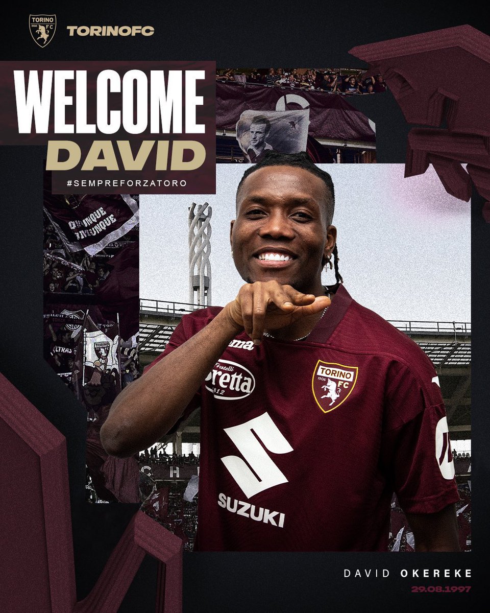 OFICIAL | David Okereke cedido por empréstimo até ao final da época ao Torino, oriundo da Salernitana.