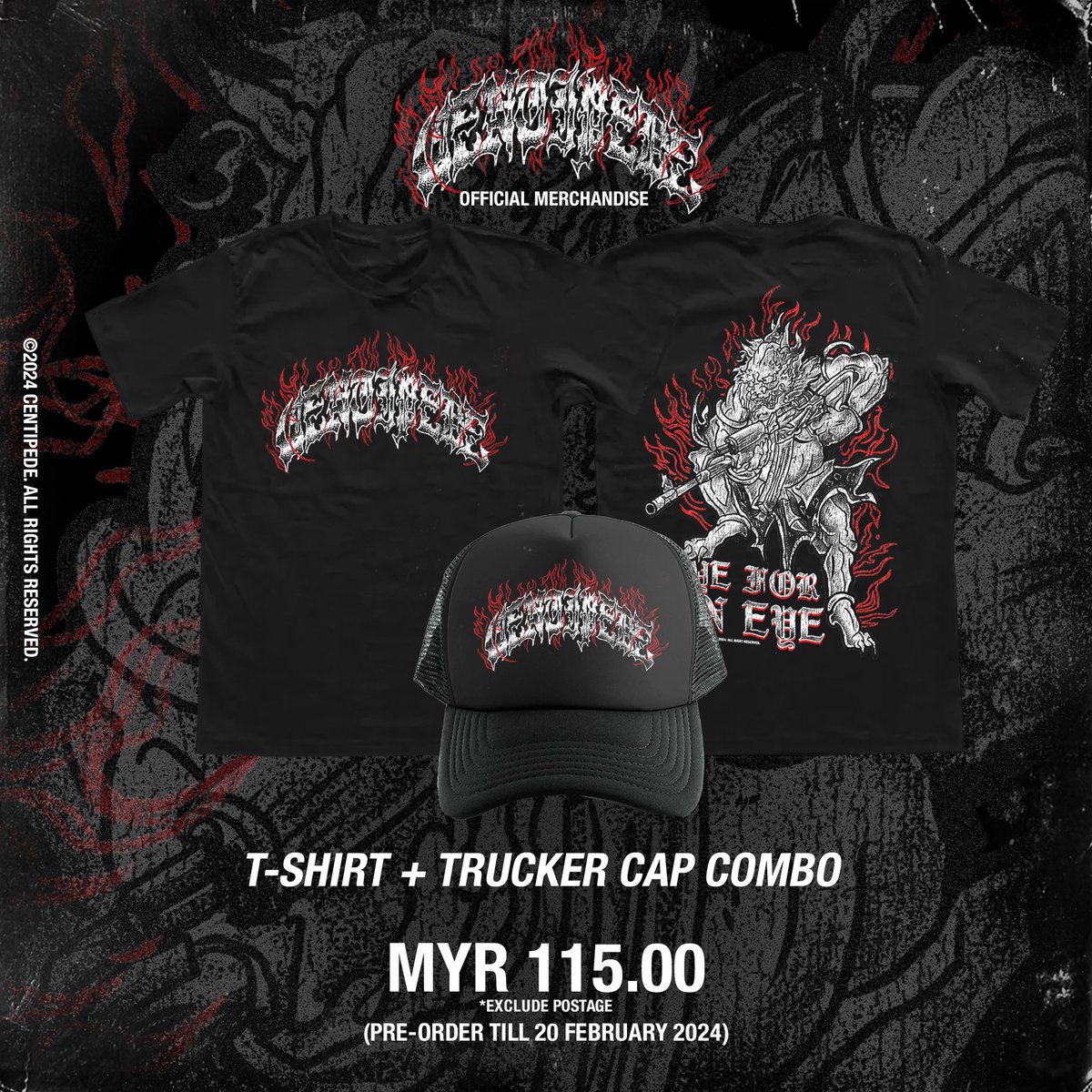 FEBRUARY DROP UP FOR GRAB🫵🏻
🚨PREORDER OPENS NOW TILL 20 FEBRUARY 2024🚨

"EYES" T-Shirt 
S till 3XL (Gildan Ultra Cotton)
MYR 65.00 (Exclude postage)

"CTP" Trucker Cap
MYR 60.00 (Exclude postage)

COMBO SET (TSHIRT &amp; TRUCKER)
MYR 115.00

Dm us or click link at bio to order.