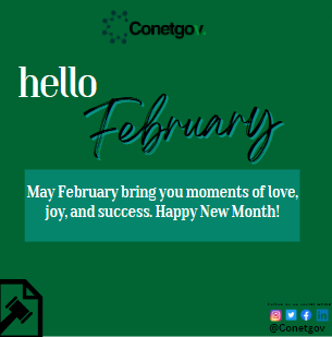 ConetGov's tweet photo. Here's to a month of collaboration, transparency, and success in all government endeavors. Happy February!

#happynewmonth 
#hellofebruary https://t.co/B3H6ofOnhg