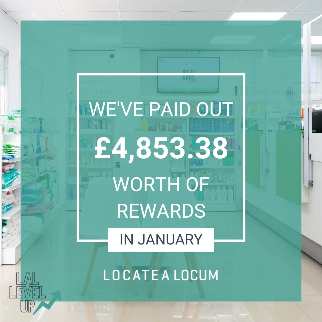 In January, we paid out £4,853.38 of Level Up rewards. This figure includes police check reimbursement, insurance cashback and coffee vouchers. ⁠ #locumpharmacy #locumpharmacist #pharmacy #optometry #locumoptometrist