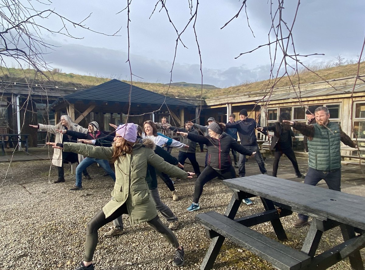 organiccentreie's tweet photo. Some of our male colleagues showed their allegiance as @msletb course, staff and friends of the Organic Centre perform the warriors pose in solidarity with @Womens_Aid #WAStandStrong #Standstrong #brigidsday #StBrigidsDay #Leitrim #ireland @NorahCasey https://t.co/9WxR88uN0i https://t.co/aw49iisPMn