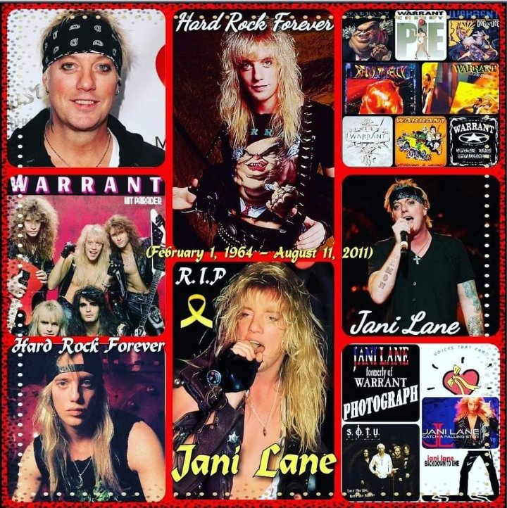OfficialDaledoe's tweet photo. Happy Heavenly Birthday to singer/songwriter/musician, #JohnKennedyOswald , better known as #JaniLane ( February 1st.,1964-August 11th.,2011 ) of the band #Warrant ( @warrantrocks ). Gone but never forgotten. 🥳🎉🎊🎼🎶🎵🥁🎹🎸🎤🕊️🙏 #CherryPie #Heaven #ISawRed #BigTalk &amp; more. https://t.co/uAXgkVsu8J