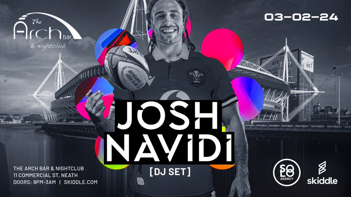 We’re excited to have <a href="/Jnavidi/">Josh Navidi</a> on the decks with us on Saturday night after Wales take on Scotland in Cardiff!🏴󠁧󠁢󠁷󠁬󠁳󠁿 

It’s going to be a great night and the last remaining tickets are now available at skiddle.com/e/37268329

#Wales #JoshNavidi #Nightclub #DJ