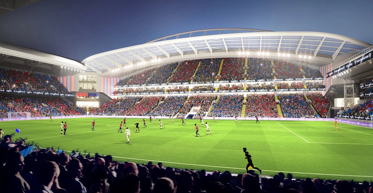 CPFCGAY's tweet photo. Steve Parish will attend a conference today showing Palace employees the final mock-up of the new Main Stand. He will confirm that work is starting this summer as the funds have been found and design finalised. May show that little transfer activity expected.{@Manzi_Bobby}

#CPFC https://t.co/N0qICDAINS