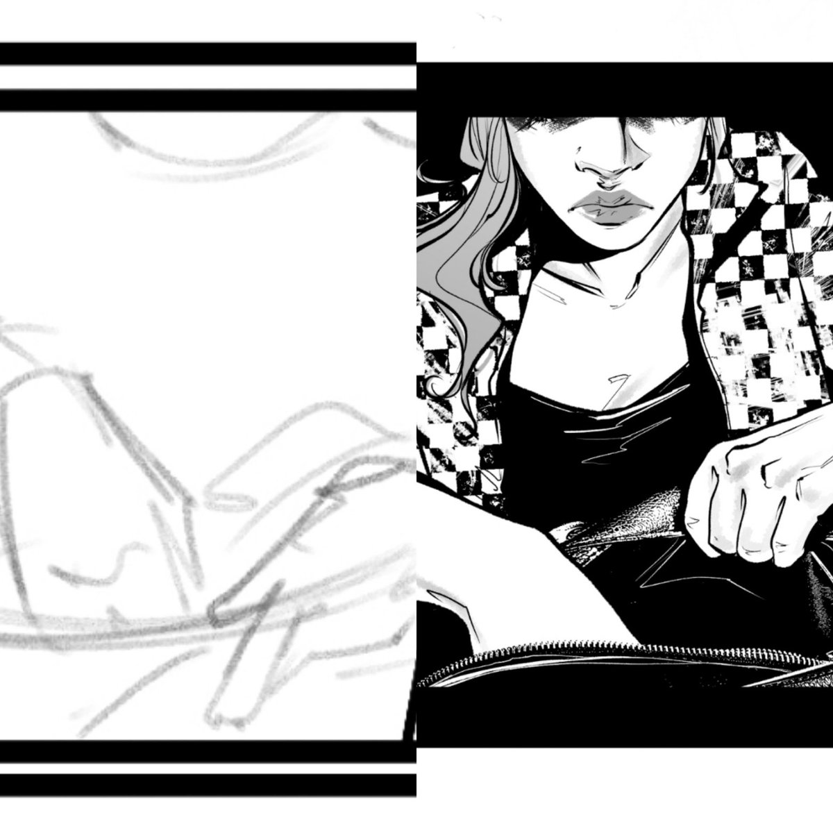 VioletArt22's tweet image. Layouts and Ink ....from CAN I SCREAM?
.
(W) @JnthnHdrck
(A) 🤷‍♀️
(C) @rubencurtocolorist
(L) @leoatlionlettering

@keenspot @PREVIEWSworld
.

The debut collaboration of husband-and-wife comic book creators, Jonathan Hedrick &amp;amp; Francesca Fantini (Rebel Grrrls)! 
#canIscream