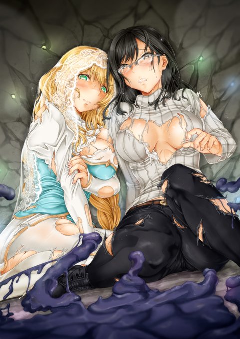 #女の子二人のイラストを貼る見た人もやる 
ええ感じに二人に這いよる… 