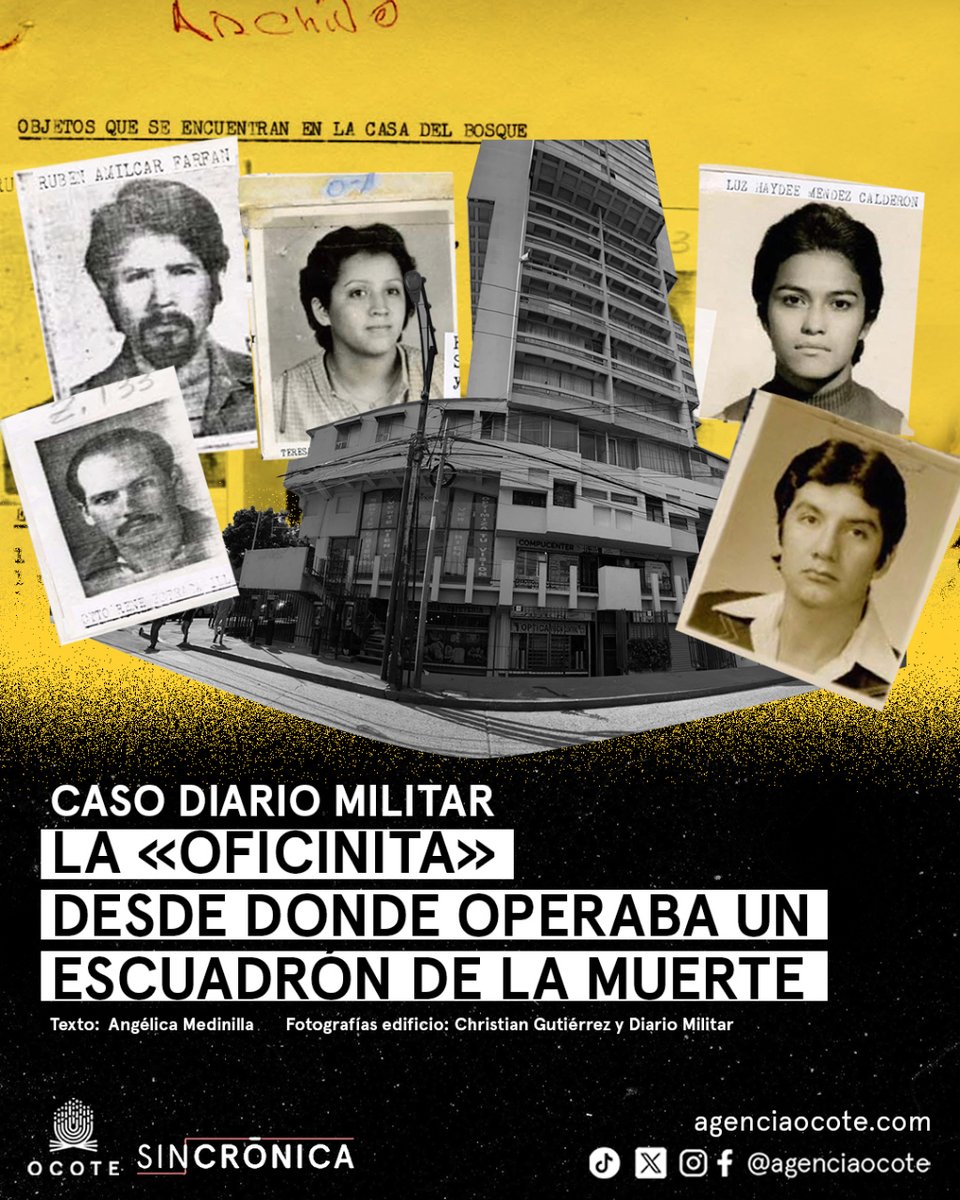 📌En una pequeña oficina del edificio El Centro, en la zona 1 de ciudad de Guatemala, se reunía el escuadrón de la muerte del caso #DiarioMilitar.  Desde la «oficinita» planificaron desapariciones forzadas y asesinatos. ✍️@amedinillap  🔗agenciaocote.com/blog/2024/02/0…