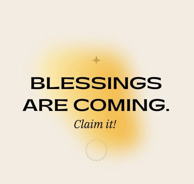 PositivePrayers's tweet photo. @JoelOsteen Blessings are coming.  Claim it! https://t.co/TMBHUVP8Yv