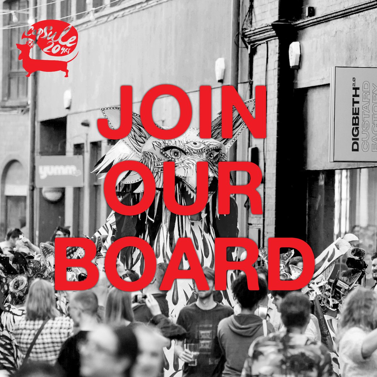 supersonicfest's tweet photo. ⚡️Capsule Board⚡️

Do you know someone in the arts sector with expertise in marketing, business or audience development? Are you a fan of our work and could contribute some invaluable insight into the future of Capsule? 

If so... please visit - https://t.co/Ih129A6Brg 💥 https://t.co/O9kAjfv8Aw