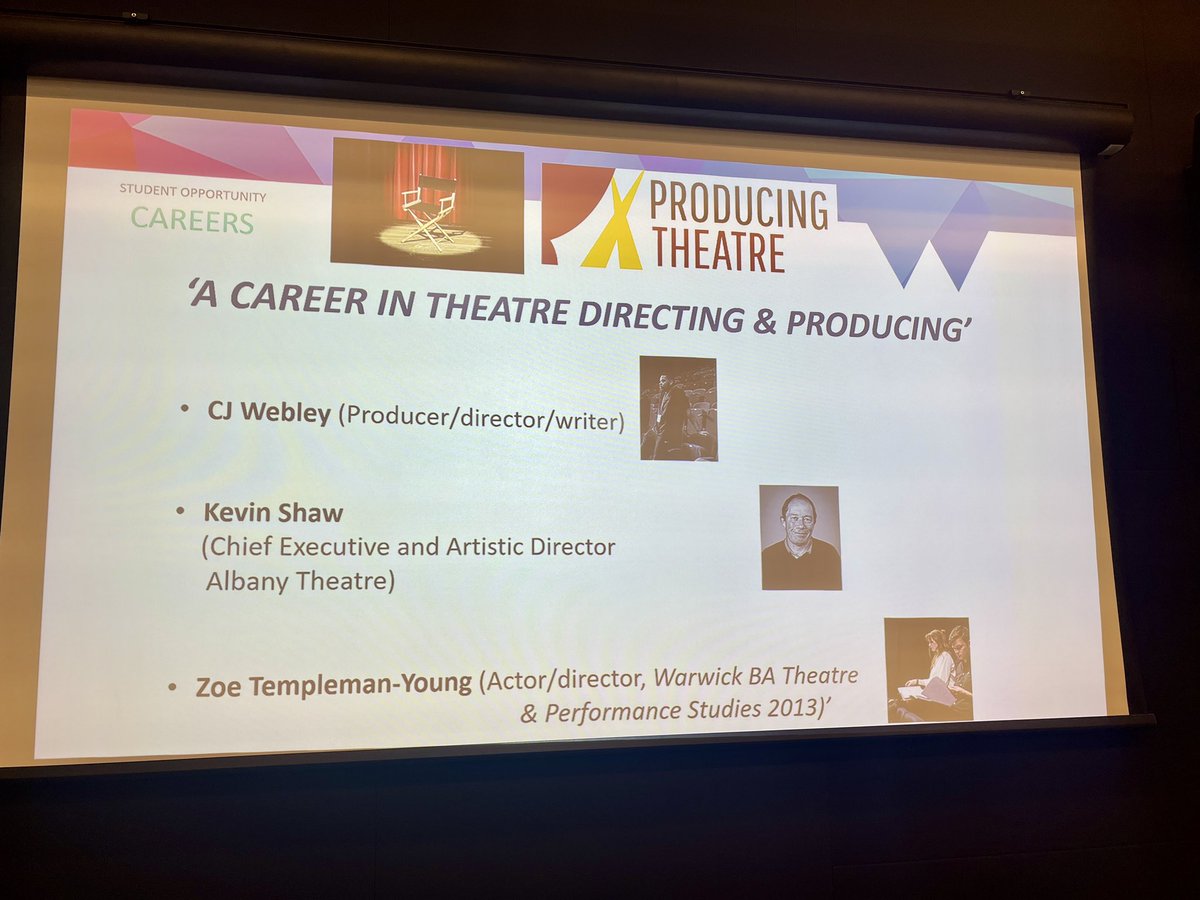 Great to have been invited back to @TheatreWarwick @uniofwarwick to speak to students about my journey in the industry 🎭