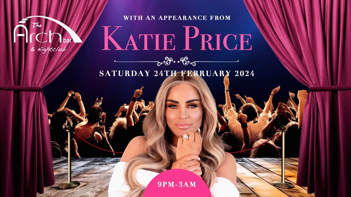 We can’t quite believe that the media sensation <a href="/KatiePrice/">Katie Price</a> will be joining us in #Neath on Saturday 24th February!🤩

Tickets have absolutely flown out since this was announced last night and the last remaining tickets can now be purchased from skiddle.com/e/37390525
