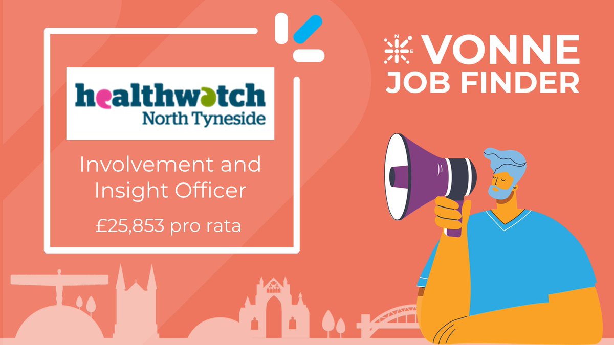 Involvement and Insight Officer, @HWNTyneside , £26K pro rata vonne.org.uk/vonne-jobs-det… #CharityJobs #NorthEastJobs #TynesideJobs