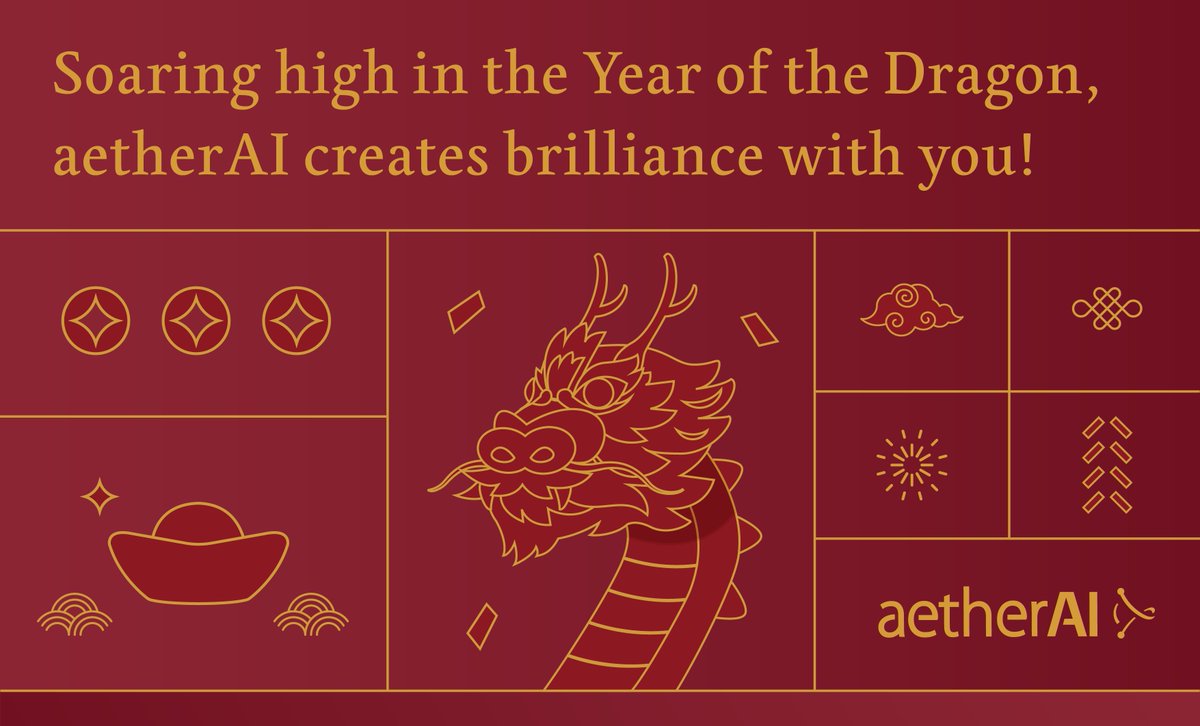 aetherAI_tw's tweet image. Embracing the Year of the Dragon with ambition and vision. Join us in shaping a future where technology redefines possibilities.