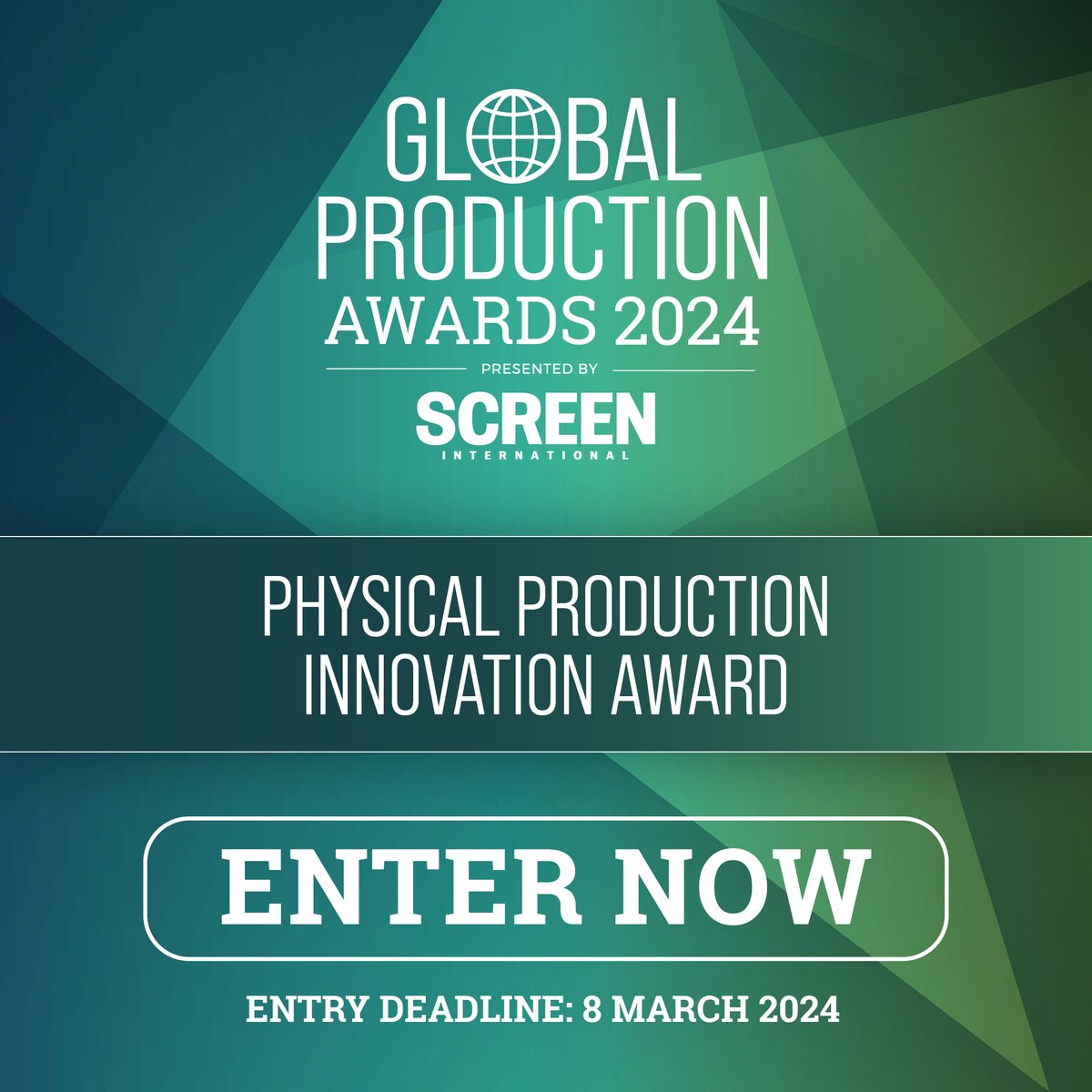 Screendaily's tweet photo. We’re looking to award a stand-out innovation supporting a physical production to be more sustainable/efficient.   

Have an award-worthy innovaiton? View full criteria &amp; enter before the early bird fee ends: https://t.co/mWWjhld0Y0 #ScreenGPA24 https://t.co/LHZBtb9M87