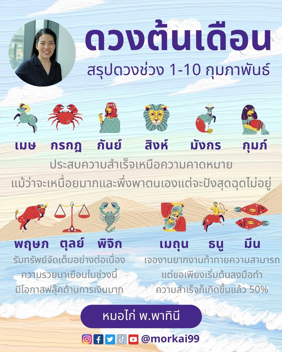 morkai99's tweet photo. ดวงต้นเดือนแบบแม่น ๆ โดยหมอไก่ พ.พาทินี มาแล้วจ้า 👏 ใครดวงดีบ้าง !! กด 1 ไลค์ 1 คอมเมนต์ เพื่อรับคำทำนายด้วยจ้า

#ดวงชะตา #วันเกิด #เช็คดวง #เสริมดวง #ทำบุญ #ดวงการงาน #ดวงการเงิ��� #ดวงความรัก #ดูดวง #แบมไพลิน #mymo #NetflixTH #dew_jsu #MarkBam #PradaxWin #namtantipnaree #เนเน่ https://t.co/Rp02ZRWCaP