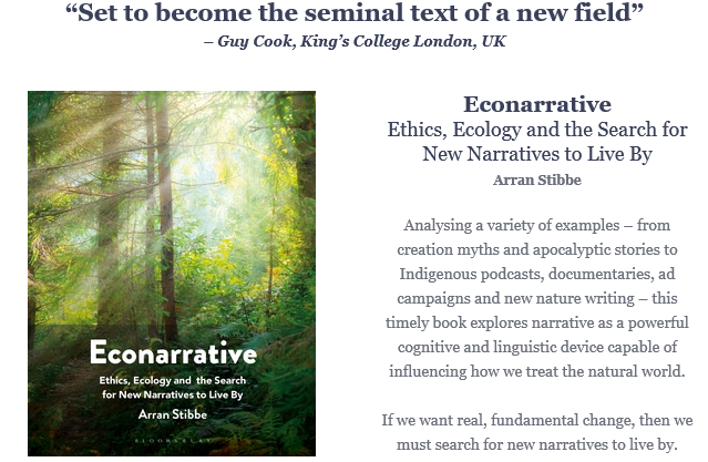 With Econarrative, Arran Stibbe demonstrates the application of narrative analysis to #ecolinguistics, providing us with vital tools for revealing and questioning the stories we live by. Find out more 📖Bloomsbury.com/9781350263116 #environment #ecology
