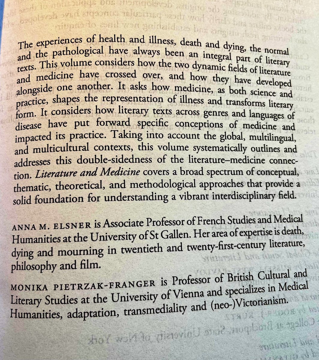 Have just received my copy of this wonderful book. I’m very pleased to have a chapter in it and can’t wait to read all the others. Thanks to @a_m_elsner and <a href="/franger_monika/">Monika Pietrzak-Franger</a> for their excellent work and guiding ethos behind the project: “We dedicate this book to those who suffer.”