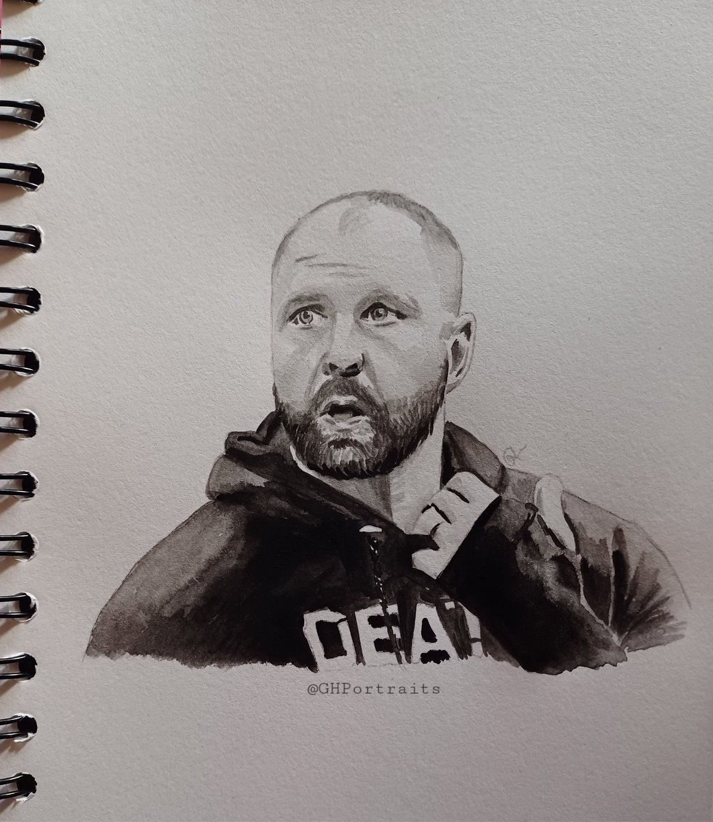 A little watercolour of Mox today (it's been a while!😆),Love him❤️✨️⛓️ @JonMoxley ✨️ (Photo from @AEW 📸) #jonmoxley #mox #deathrider #bcc #blackpoolcombatclub #aew #allelite #allelitewrestling #fanart #art #wrestlingart #watercolourpainting #myart #artistonx