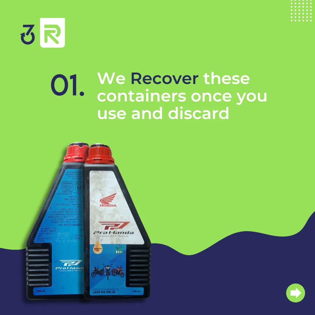 3R_solutionss's tweet photo. Easy and Responsible, here's how you can make the change and adopt a REUSE ecosystem, just like we did with @honda2wheelerin oil container! #reuserevolution
#3rsolutions #recover #recondition #reuse #reuseplastic #reusecontainers #plasticpackaging #plasticcontainer #RevolutionNow https://t.co/zcI8kz3Jeg