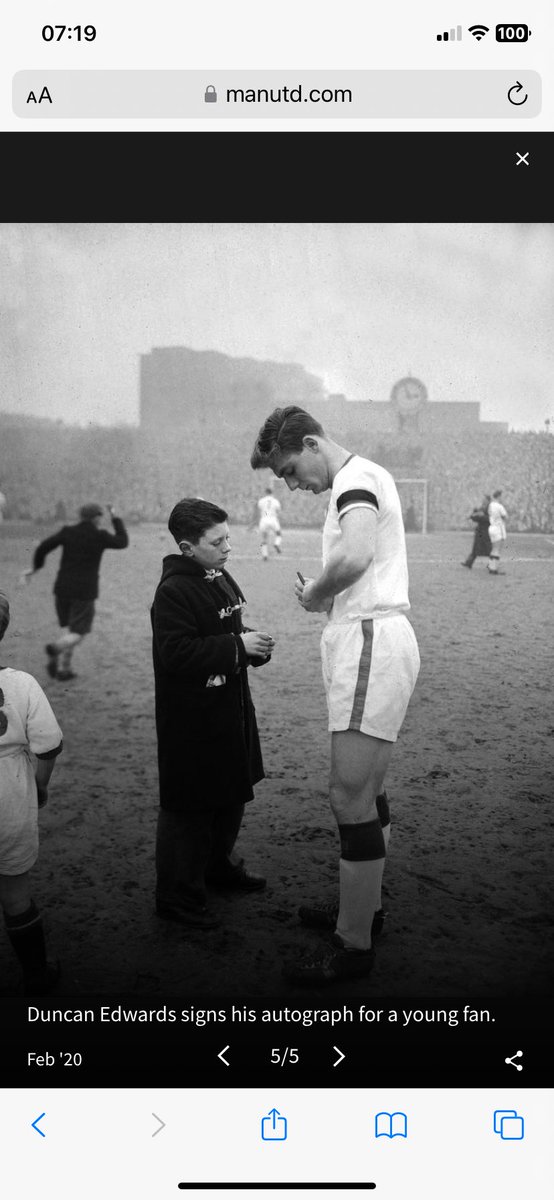 ft_reds's tweet photo. Today marks โThe Babesโ last game in England.
Turning the Gunners over at Highbury 5-4 in an amazing game of football.
Goals from Taylor (2), Edwards, Charlton and Viollet sealed a famous win and sent โThe Babesโ off to Europe victorious.
#BusbyBabes #FinalLeagueGame https://t.co/wqtQ6tpmrW