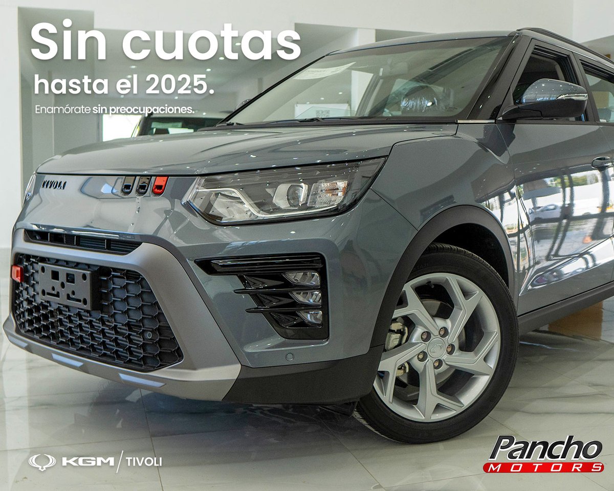 panchomotorsrd's tweet photo. Sin cuotas hasta el 2025, enamórate sin preocupaciones.

KGM Tivoli LIMITED 2024
US$ 34,995.00

Made In Korea 🇰🇷

Aplica para todos los modelos kgm 2024
Oferta válida hasta el 29 de febrero del 2024,
Ciertas restricciones aplican.

#kgm #kgmdominicana #PanchoMotors https://t.co/j6zpoZiZup