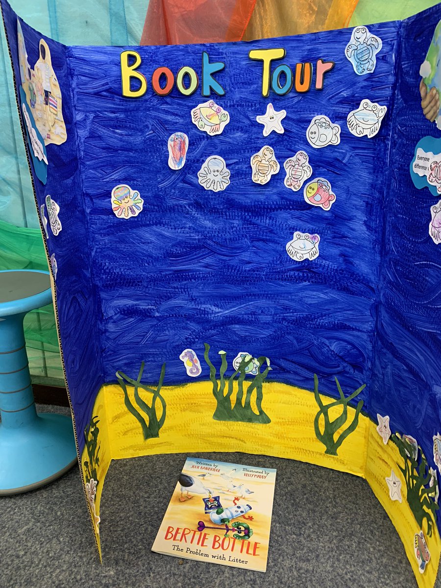 Another amazing library supporting the local community. I had a lovely time at Hunsbury Library this morning reading about the Problem with Litter and completing a colouring activity to fill our ocean display with sea creatures. @matadorbooks #litter #reading
