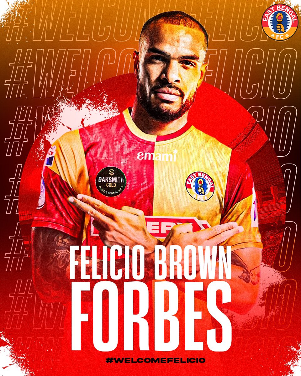 eastbengal_fc's tweet photo. Felicio Brown Forbes is here to add fire to our attack!🔥

#AmagoFans, say hello to your new striker!👋

#JoyEastBengal #EmamiEastBengal #WelcomeFelicio https://t.co/Ixr6rrxVHV