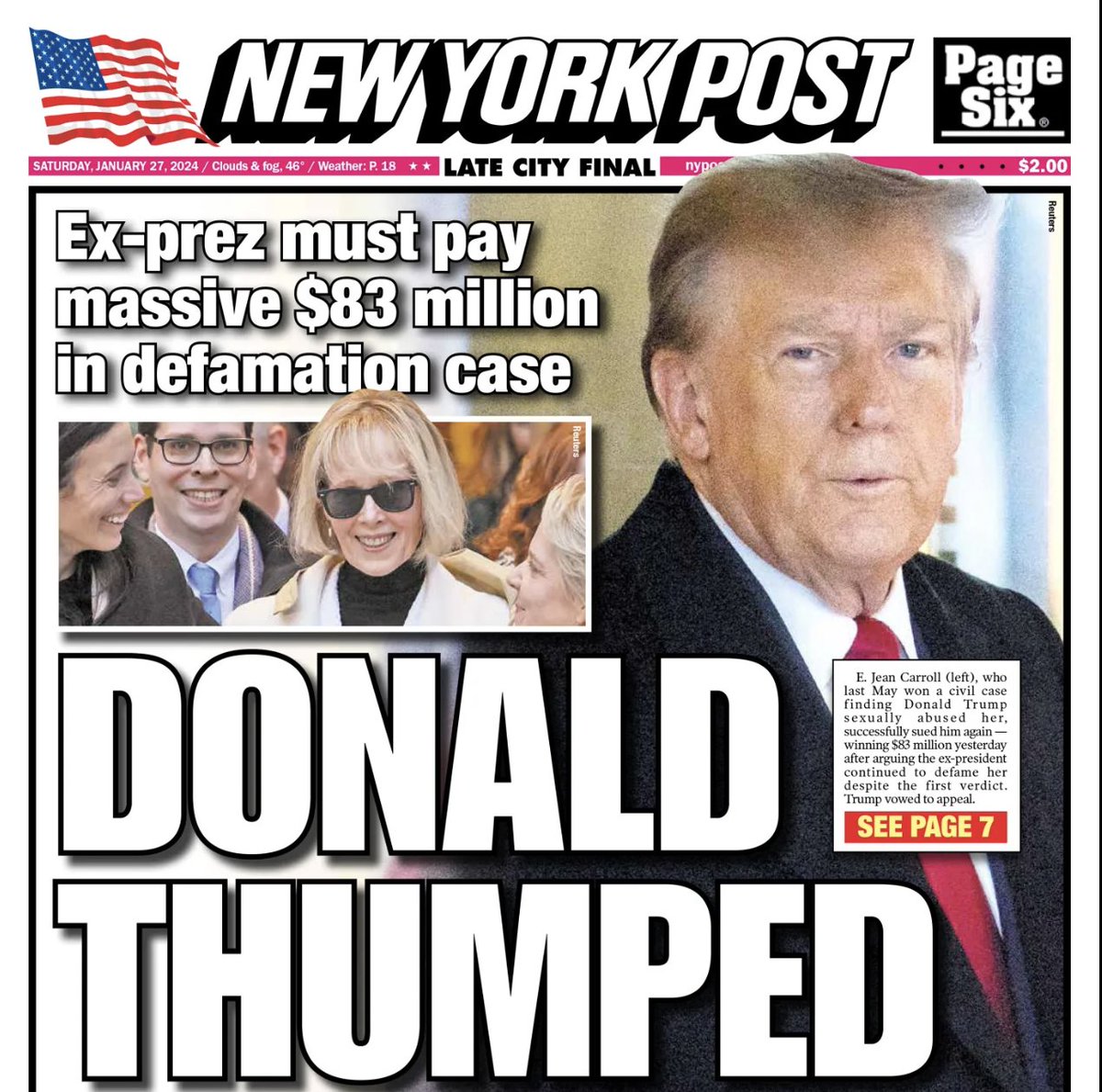 Tarilliux's tweet image. Oh... they fully support a #SexualAbuser and a #Fraudster as their #GOPfrontrunner.... 

The same guy that tried to get his #VP #HANGED last time he was in office....

"Normal" Conservatives have few options these days...

How far have they fallen... it's a shame...

#RIP_GOP!