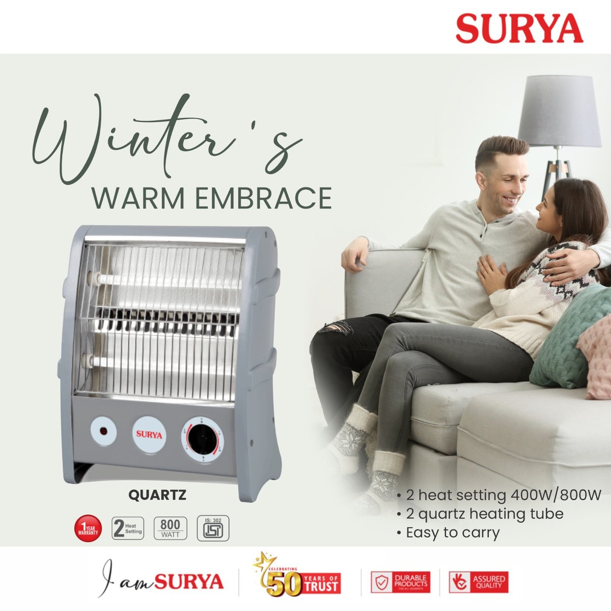 surya_roshni's tweet photo. Embrace the cozy comfort of winter with Surya Quartz room heater - your ultimate warmth solution! Enjoy toasty evenings

Visit us at: https://t.co/1EdqN0ftXq

#winterwarmth #staycozy #suryaquartzheater #surya #suryaroshni #roomheater #comfortinaninstant #efficientheating https://t.co/fZwmrbDcmD