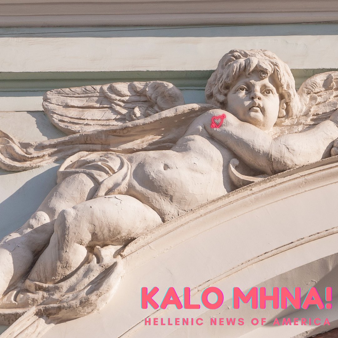 🏹It's the Month of Eros, the Greek God of Love! 📚 Did you know? In Greek mythology, Eros was the son of Aphrodite, the Goddess of Love. He represents desire, attraction, and the power of love's arrows. #hellenicnews #MonthOfEros #LoveMonth #SpreadLove #KaloMHNA