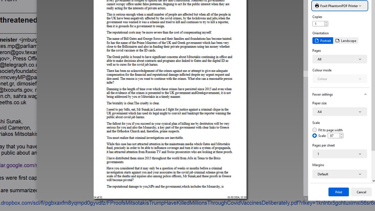 1 My email to Rishi Sunak confronting him with his personal role in the government organized murder attempts against me in GR to stop the British public from realizing the scale of his culpability in the covidjab harms