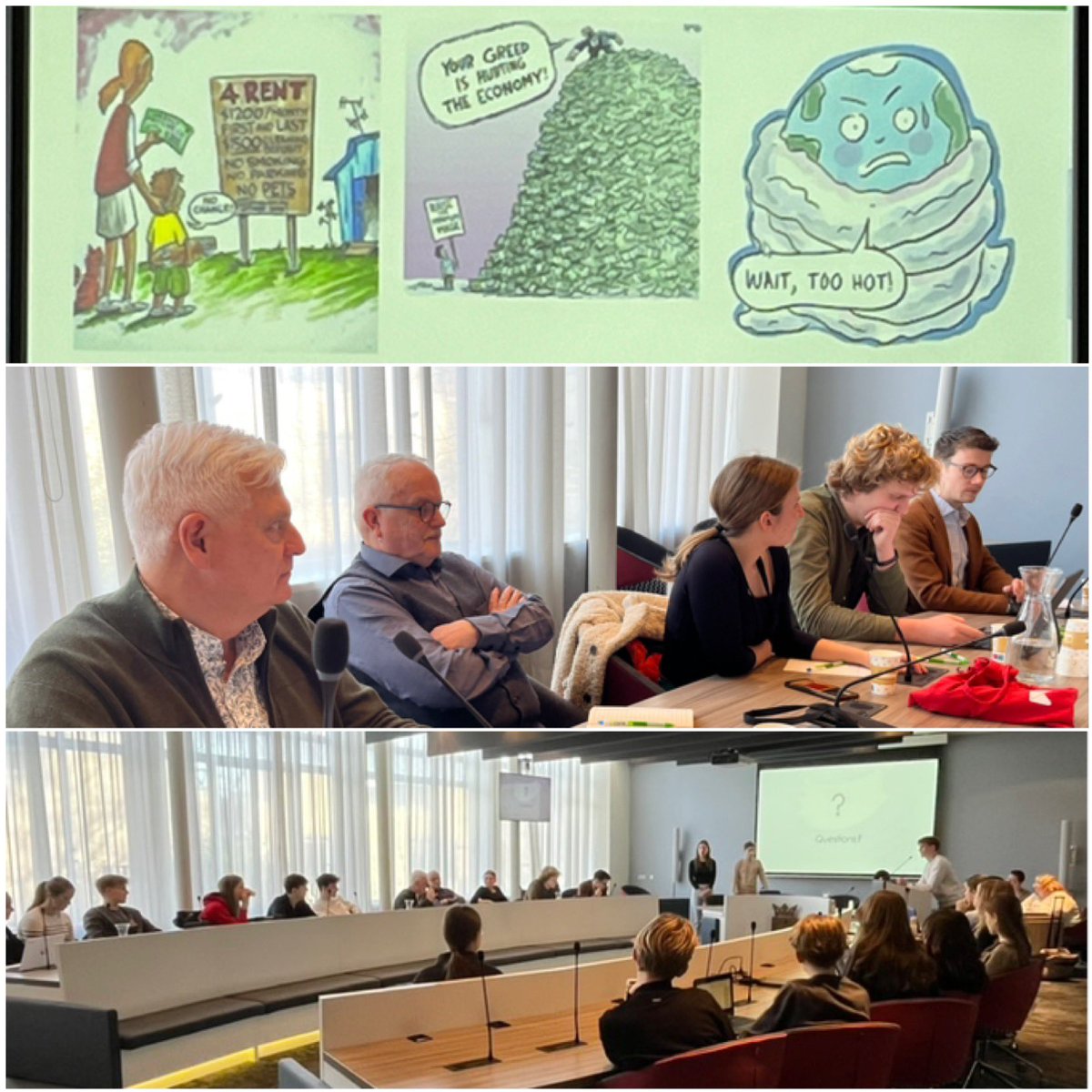 raadbest's tweet photo. Wat leuk! De Bestse raadzaal is weer gevuld met jongeren! Het zijn leerlingen van het HIC te Best. Zij geven verschillende presentaties vanuit het vak Global Perspectives. Enkele raadsleden  en een collegelid zijn hierbij jury. Leuke onderwerpen!
#Heerbeeck https://t.co/u7VxS83UcM