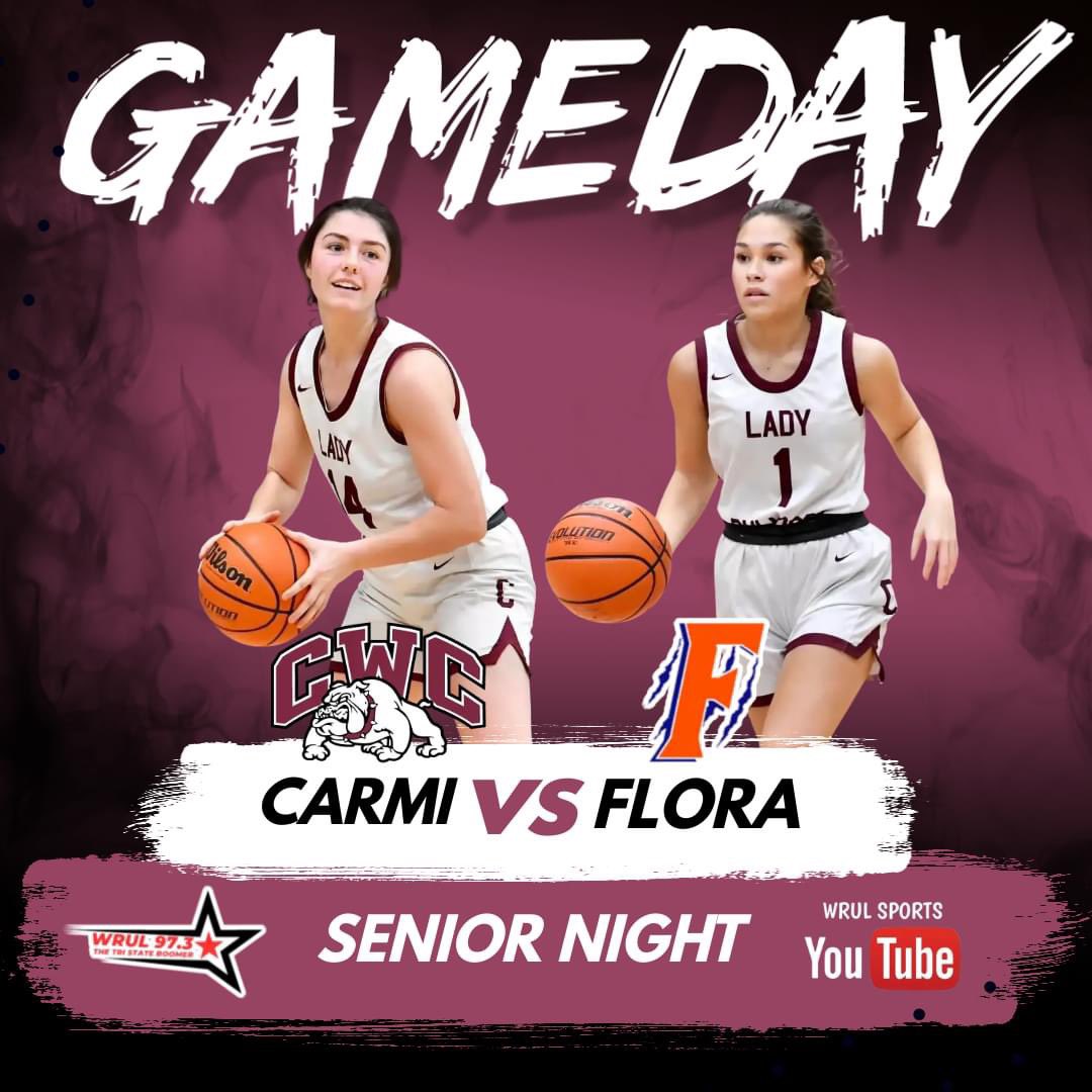SENIOR NIGHT‼️
🆚 - Flora
📍 - McDougal-Evers Gymnasium
⏰ - 7:30 PM
📻 - 97.3 FM WRUL
📺 - WRUL Sports YouTube Channel
🎙 - Cole Carter &amp; Jason Craig
📸 - Mara Serafini, Johanna Smith

<a href="/BDC_Sports/">Black Diamond Conference</a> <a href="/deuceandabuse/">Darren Kinnard</a> <a href="/RRSportsCentral/">River Radio Sports Central</a> <a href="/1035ESPN/">1035ESPN</a> <a href="/wmixsports/">WMIX Sports</a>