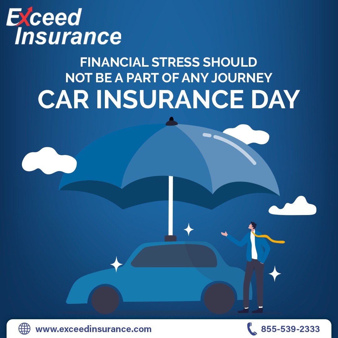 ExceedInsAgy's tweet photo. Focus on driving without any stress or financial risks. This Car Insurance Day, protect every journey you have throughout the year. Contact us at 855-539-2333 if you have any queries.
#ExceedInsurance #CarInsuranceDay #InvestInInsurance https://t.co/uLqXnQJvxJ