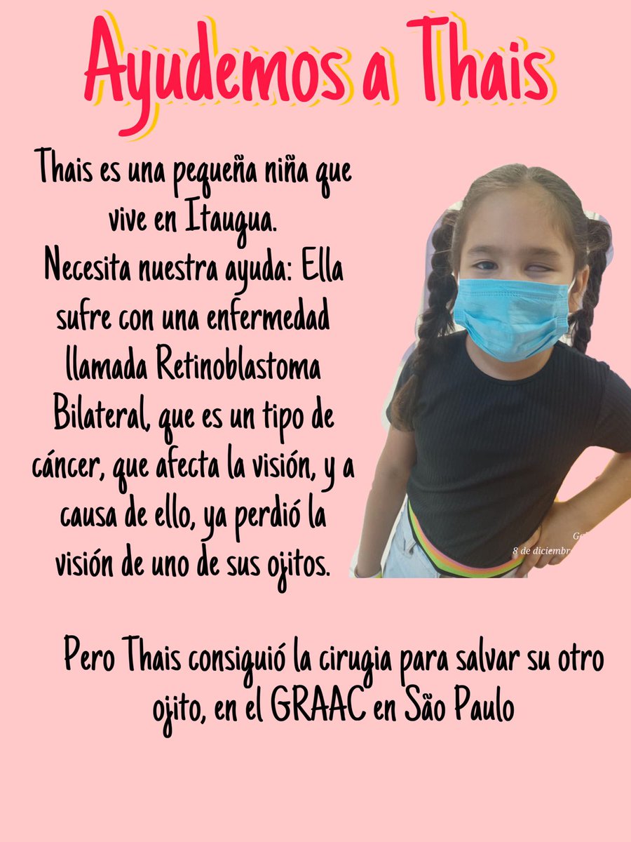 Vendo nebulizador poco uso, h juego de sillones por 1.000.000gs, para cubrir gastos para nuestro viaje a sal paulo, y mi hija thais pueda seguir bien su tratamiento y pueda salvar su único ójito !! Xfavor rr para que pueda llegar a un comprador, desde ya gracias😭