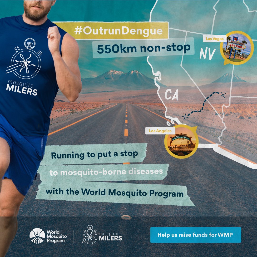 📢 We've got some BIG NEWS: We're launching our first-ever fundraising drive with a unique team - the #MosquitoMilers! 🏃 They're old friends with a new mission. They’re reuniting to race 550km in #TheSpeedProject and fight dengue with WMP. 🤝