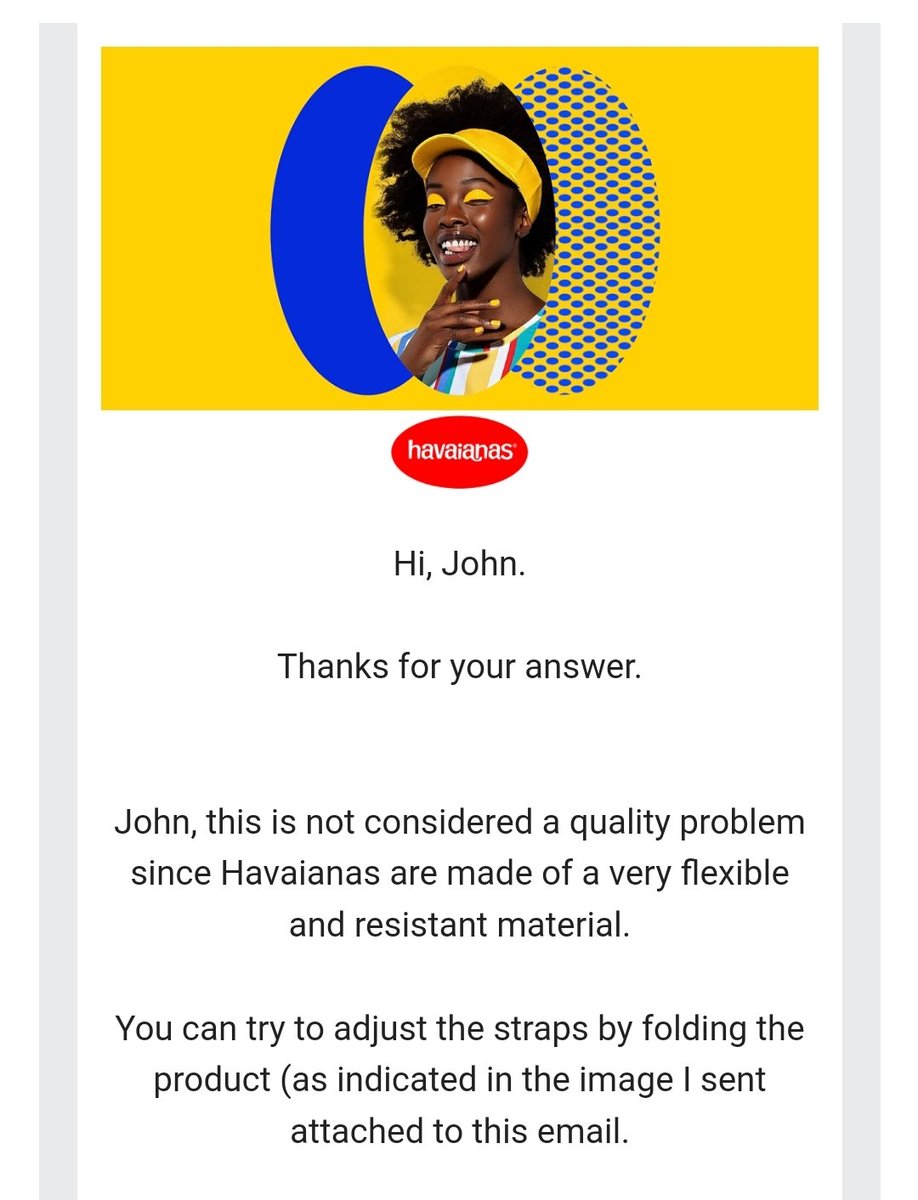Don't buy from Havaianas <a href="/HavaianasEurope/">havaianaseurope</a>, we received these and according to their customer services "it's not considered a defect". Worst customer service I've had in years.