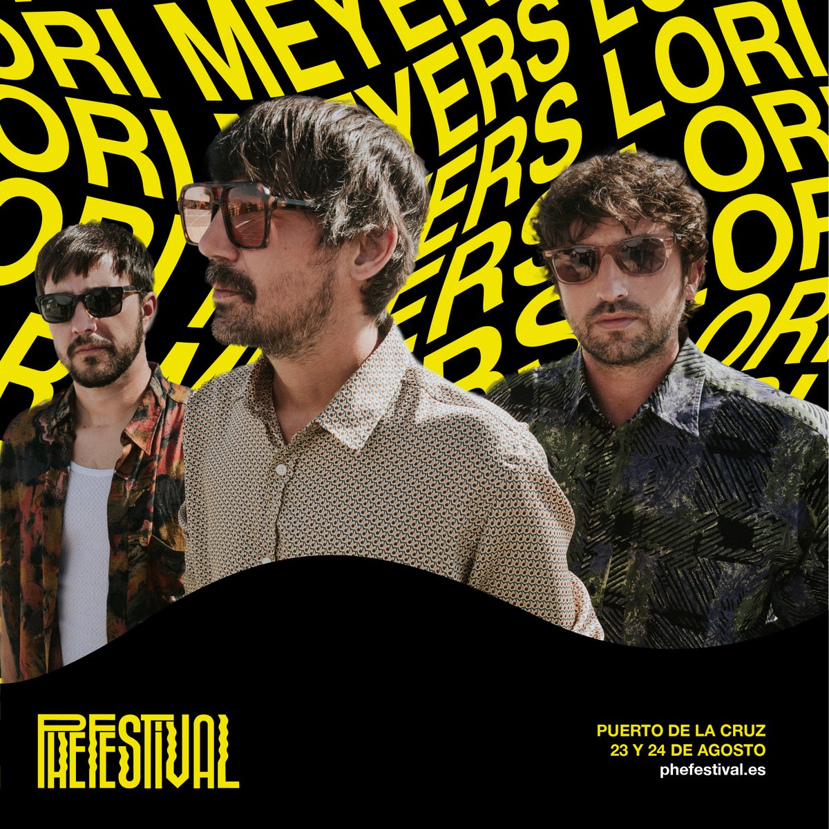 YA TOCABA 💛 Por primera vez en Tenerife, <a href="/lorimeyersband/">Lori Meyers</a> vienen a liarla a #PHE2024 😎 Referentes 'indiespensables'.

💬 Cuéntanos, ¿qué tema te encantaría ver en directo? 

🎫Pilla ya tu entrada: tickety.es/event/phe-fest…

〰️ 23 y 24 agosto 〰️

#Tenerife #IslasCanarias