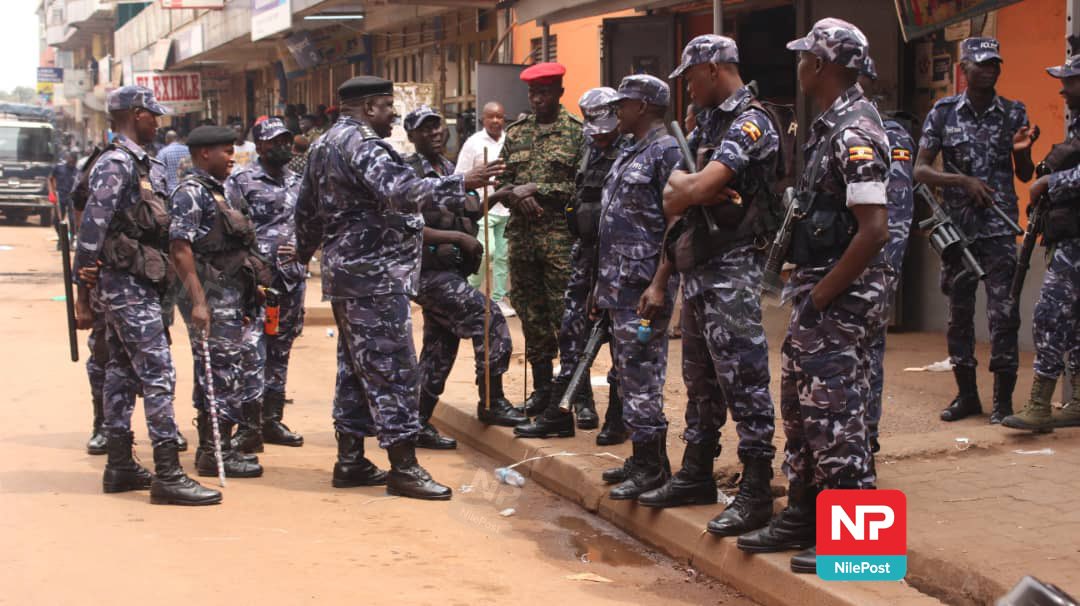 nbstv's tweet photo. UPDATE: There has been a heavy police deployment at Nasser Road, Kampala, to quell protests by traders opposing increased business rent.

@KiberuSirajje1 

#NBSUpdates https://t.co/2BN44I0iKy