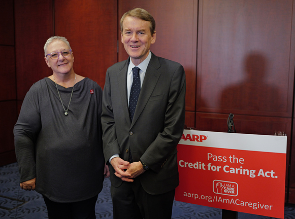 Thank you @SenatorBennet for your leadership introducing the Credit for Caring Act. This commonsense legislation would make put money back in the pockets of Colorado’s family caregivers like Lynda Filipek who joined us for yesterday's announcement.