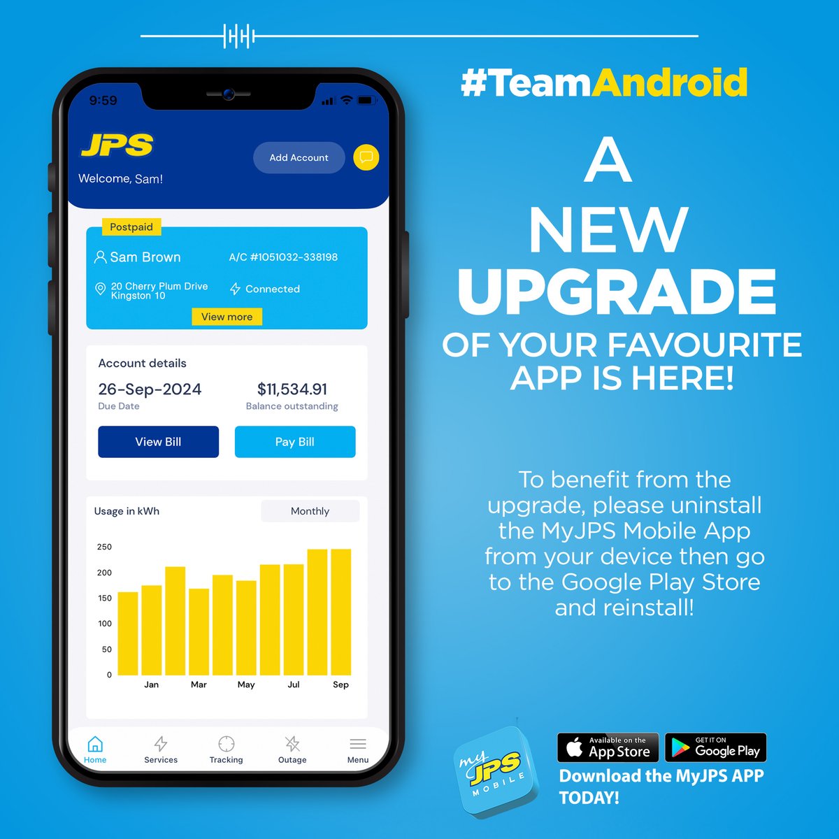 myJPSonline's tweet image. Hey #TeamAndroid! 📲✨

The latest upgrade for the MyJPS app is now available. To benefit from the upgrade, simply uninstall and reinstall the app from the Google Play Store.