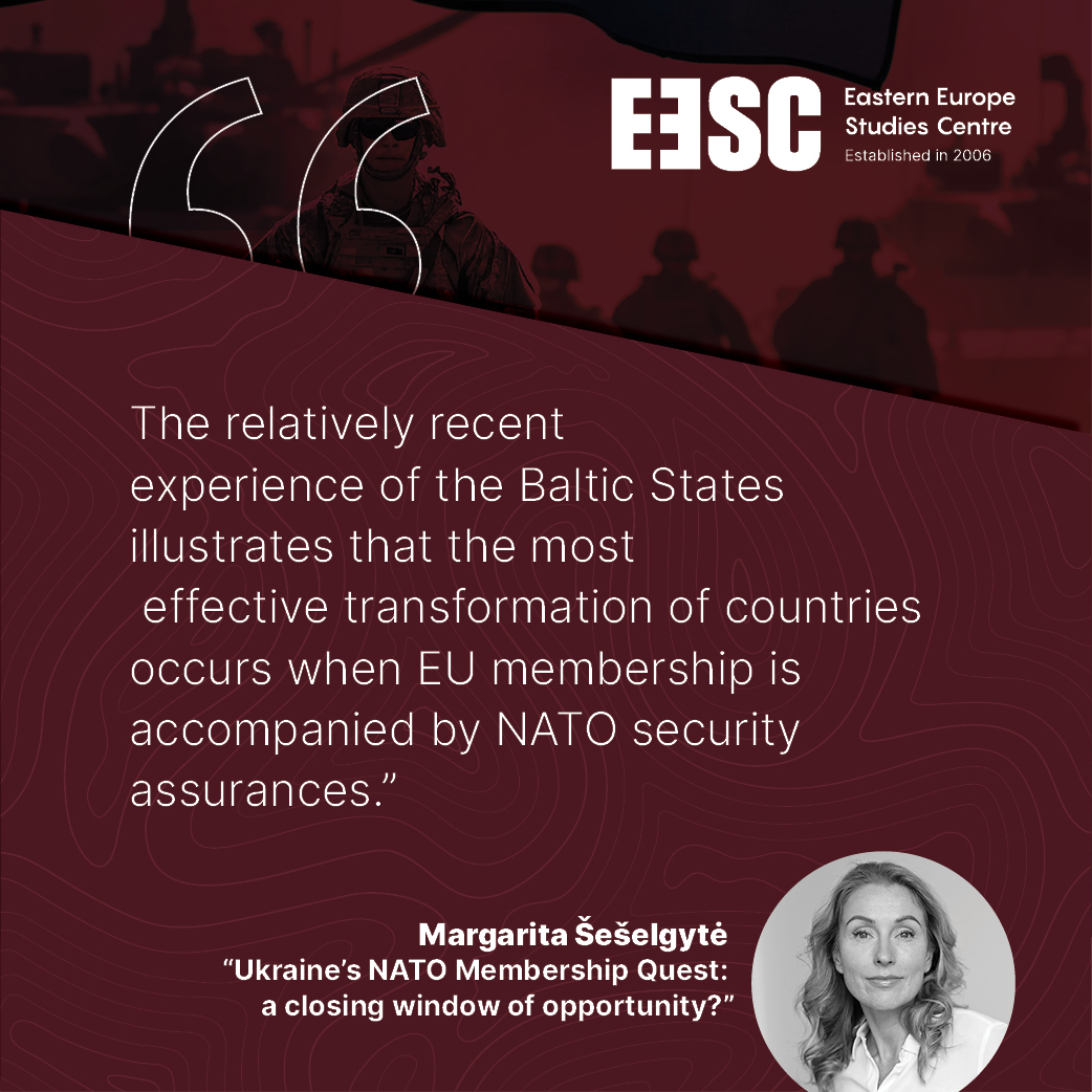 In the article 'Ukraine's NATO Membership Quest: a Closing Window of Opportunity?', which can be found in the broader EESC analytical study 'Navigating Geostrategic Challenges: A Comprehensive Analysis of NATO's Evolving Landscape', @SeselgyteM states: 💭| The relatively recent…
