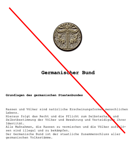 Südtiroler Medien haben ominöse Schreiben eines 'Germanischen Bundes' erhalten.

Es handelt sich um üble antisemitische, rechtsextreme Schriftstücke, z. B. wird gefordert, 'Holocaust-Denkmäler ab[zureißen]'.

@SaltoBz hat berichtet: salto.bz/de/article/290…